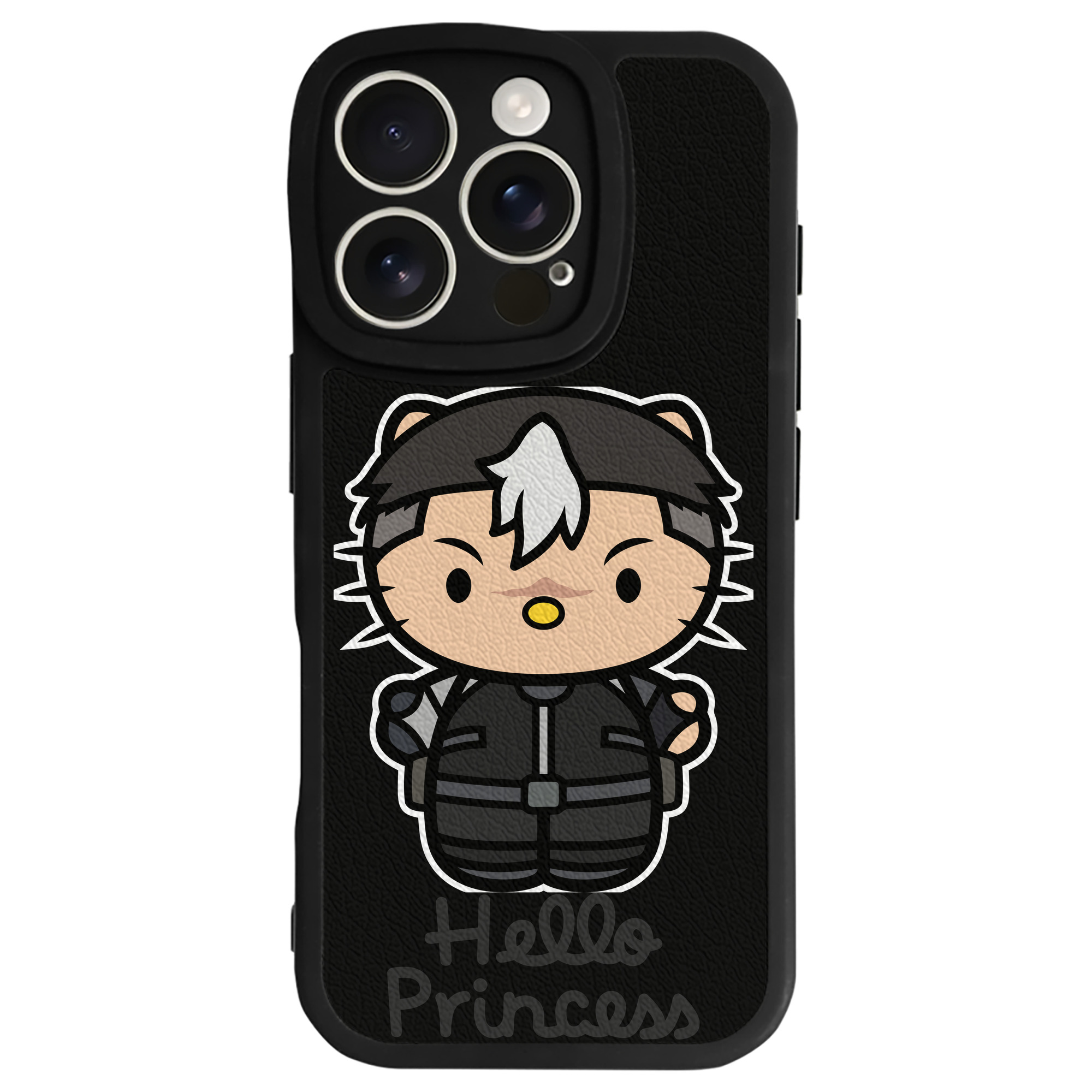 （画像用） Hello Kitty ハローキティ 【iPhone 16シリーズ対応】シリコンスマホケース（レザー調） 材質：シリコン